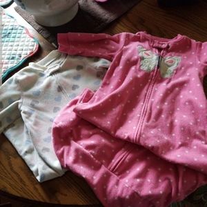 TWO Sleep sack pajamas